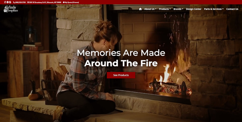 Open Grizzly Fireplace Website